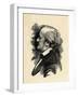Richard Wagner - engraving-Elliott & Fry Studio-Framed Giclee Print