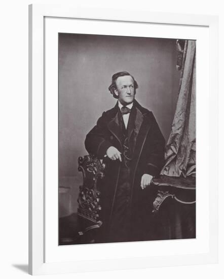 Richard Wagner, German Composer, 1860s-Franz Hanfstaengl-Framed Giclee Print