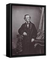 Richard Wagner, German Composer, 1860s-Franz Hanfstaengl-Framed Stretched Canvas