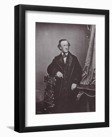 Richard Wagner, German Composer, 1860s-Franz Hanfstaengl-Framed Giclee Print