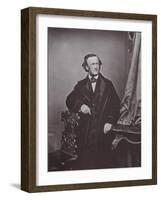 Richard Wagner, German Composer, 1860s-Franz Hanfstaengl-Framed Giclee Print