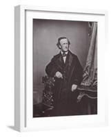 Richard Wagner, German Composer, 1860s-Franz Hanfstaengl-Framed Giclee Print