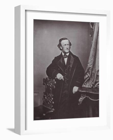 Richard Wagner, German Composer, 1860s-Franz Hanfstaengl-Framed Giclee Print