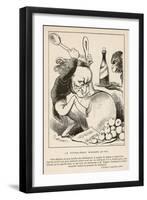 Richard Wagner German Composer in a Satirical Comment-André Gill-Framed Art Print