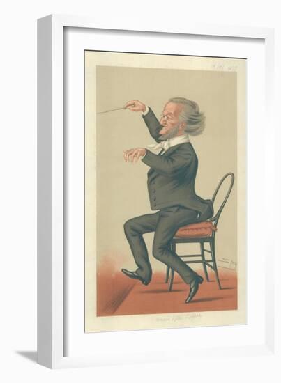 Richard Wagner, Music of the Future, 19 May 1877, Vanity Fair Cartoon-Sir Leslie Ward-Framed Giclee Print