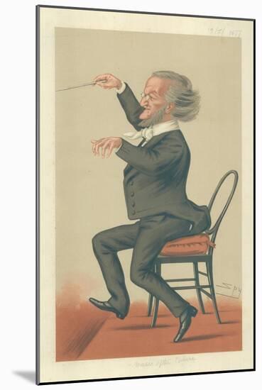 Richard Wagner, Music of the Future, 19 May 1877, Vanity Fair Cartoon-Sir Leslie Ward-Mounted Giclee Print