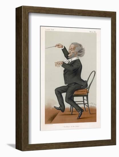 Richard Wagner the German Musician Conducts-Spy (Leslie M. Ward)-Framed Photographic Print