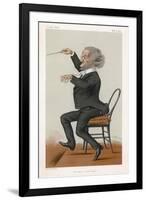 Richard Wagner the German Musician Conducts-Spy (Leslie M. Ward)-Framed Photographic Print