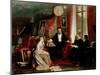 Richard Wagner with Franz Liszt and Liszt's Daughter Cosima-null-Mounted Giclee Print