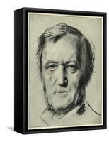 Richard Wagner-Franz Seraph von Lenbach-Framed Stretched Canvas