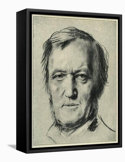 Richard Wagner-Franz Seraph von Lenbach-Framed Stretched Canvas