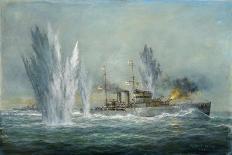Hms Exeter Engaging in the Graf Spree at the Battle of the River Plate, 2009-Richard Willis-Giclee Print