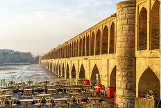 33 Pol in Isfahan, Iran at Early-Morning. it is known as Siose Bridge, 33 Bridge or the Bridge of 3-Richard Yoshida-Photographic Print