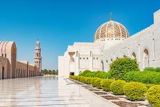 Sultan Qaboos Grand Mosque in Muscat, Oman. its Construction Finished in 2001.-Richard Yoshida-Photographic Print