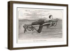 Richardson's Swimming Device Allows One to Sally Forth by Pedalling a Propellor Underwater-Meerahy-Framed Art Print