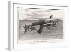 Richardson's Swimming Device Allows One to Sally Forth by Pedalling a Propellor Underwater-Meerahy-Framed Art Print