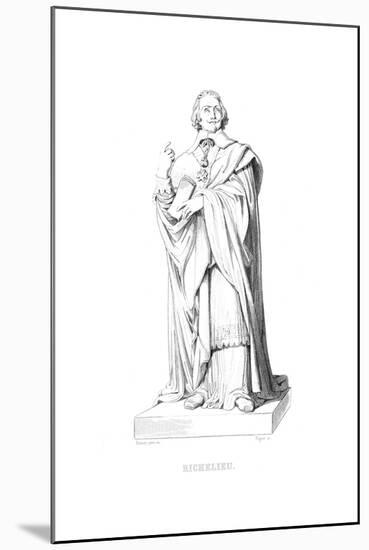 Richelieu Statue-null-Mounted Giclee Print