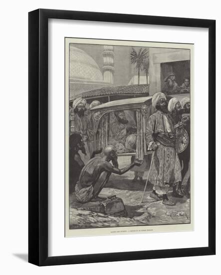 Riches and Poverty, a Sketch in an Indian Bazaar-Richard Caton Woodville II-Framed Giclee Print