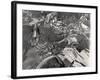 Richly Patterned Fields Surrounding the Houses in the Neckar River Valley near Heidelberg-Margaret Bourke-White-Framed Photographic Print