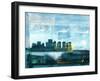 Richmond Abstract Skyline II-Emma Moore-Framed Art Print