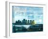 Richmond Abstract Skyline II-Emma Moore-Framed Art Print