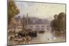 Richmond Bridge, 19th Century-Myles Birket Foster-Mounted Giclee Print