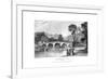 Richmond Bridge, London, 1829-J Rogers-Framed Giclee Print