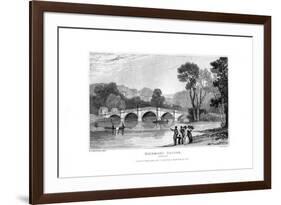 Richmond Bridge, London, 1829-J Rogers-Framed Giclee Print