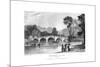 Richmond Bridge, London, 1829-J Rogers-Mounted Giclee Print