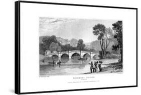 Richmond Bridge, London, 1829-J Rogers-Framed Stretched Canvas