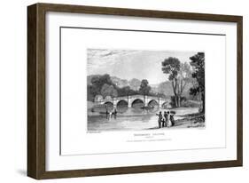 Richmond Bridge, London, 1829-J Rogers-Framed Giclee Print