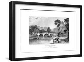 Richmond Bridge, London, 1829-J Rogers-Framed Giclee Print