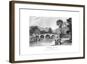 Richmond Bridge, London, 1829-J Rogers-Framed Giclee Print