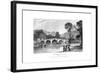 Richmond Bridge, London, 1829-J Rogers-Framed Giclee Print