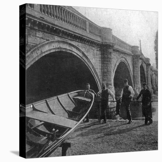 Richmond Bridge, London, Early 20th Century-null-Stretched Canvas