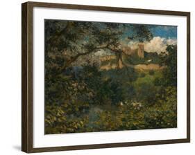 Richmond Castle Through the Trees, North Yorkshire, C.1939-Philip Wilson Steer-Framed Giclee Print