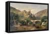 Richmond Castle-Frederick Richard Lee-Framed Stretched Canvas