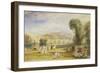 Richmond Hill and Bridge, Surrey, C.1831-J. M. W. Turner-Framed Giclee Print