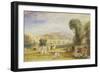 Richmond Hill and Bridge, Surrey, C.1831-J. M. W. Turner-Framed Giclee Print