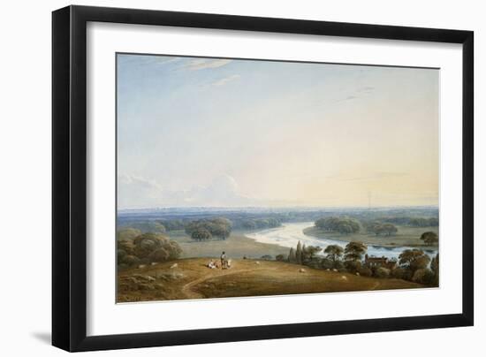 Richmond Hill, Surrey, 1834-John Varley-Framed Giclee Print