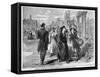 Richmond Ladies Going to Receive Government Rations, Published 1865-Alfred R. Waud-Framed Stretched Canvas