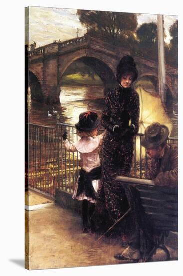 Richmond On The Thames-James Tissot-Stretched Canvas