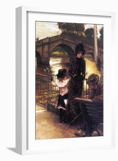 Richmond On The Thames-James Tissot-Framed Art Print