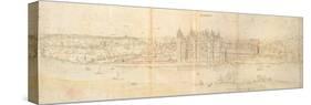 Richmond Palace from across the Thames, 1562-Anthonis van den Wyngaerde-Stretched Canvas