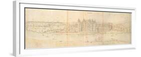 Richmond Palace from across the Thames, 1562-Anthonis van den Wyngaerde-Framed Giclee Print