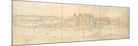 Richmond Palace from across the Thames, 1562-Anthonis van den Wyngaerde-Mounted Giclee Print