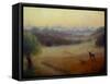 Richmond Park Autumn Morning, 2020, (oil on canvas)-Lee Campbell-Framed Stretched Canvas