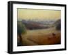 Richmond Park Autumn Morning, 2020, (oil on canvas)-Lee Campbell-Framed Giclee Print