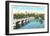 Richmond Skyline, James River, Virginia-null-Framed Art Print