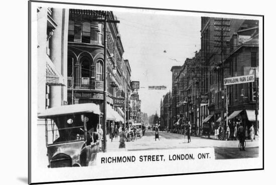 Richmond Street, London, Southwestern Ontario, Canada, C1920s-null-Mounted Giclee Print